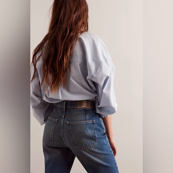 Free People Xena Slim Straight Jeans - Picture 4 of 8